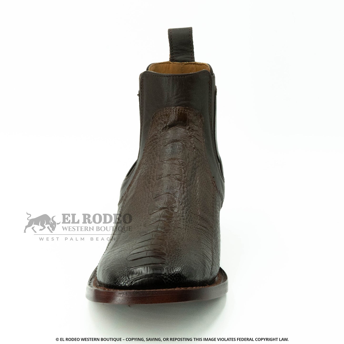 Men Los Altos Ostrich Ankle Boot H82BV0516