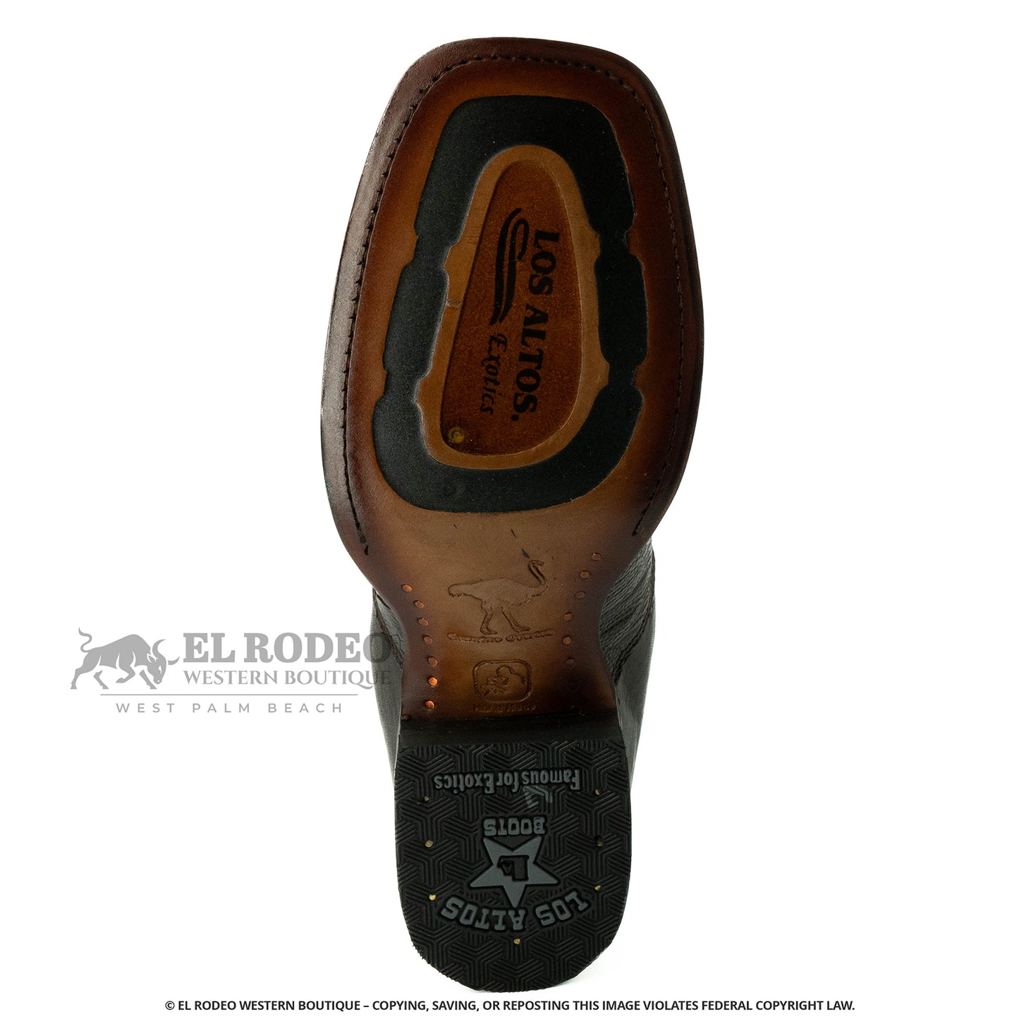 Men Los Altos Ostrich Ankle Boot H82BV0516