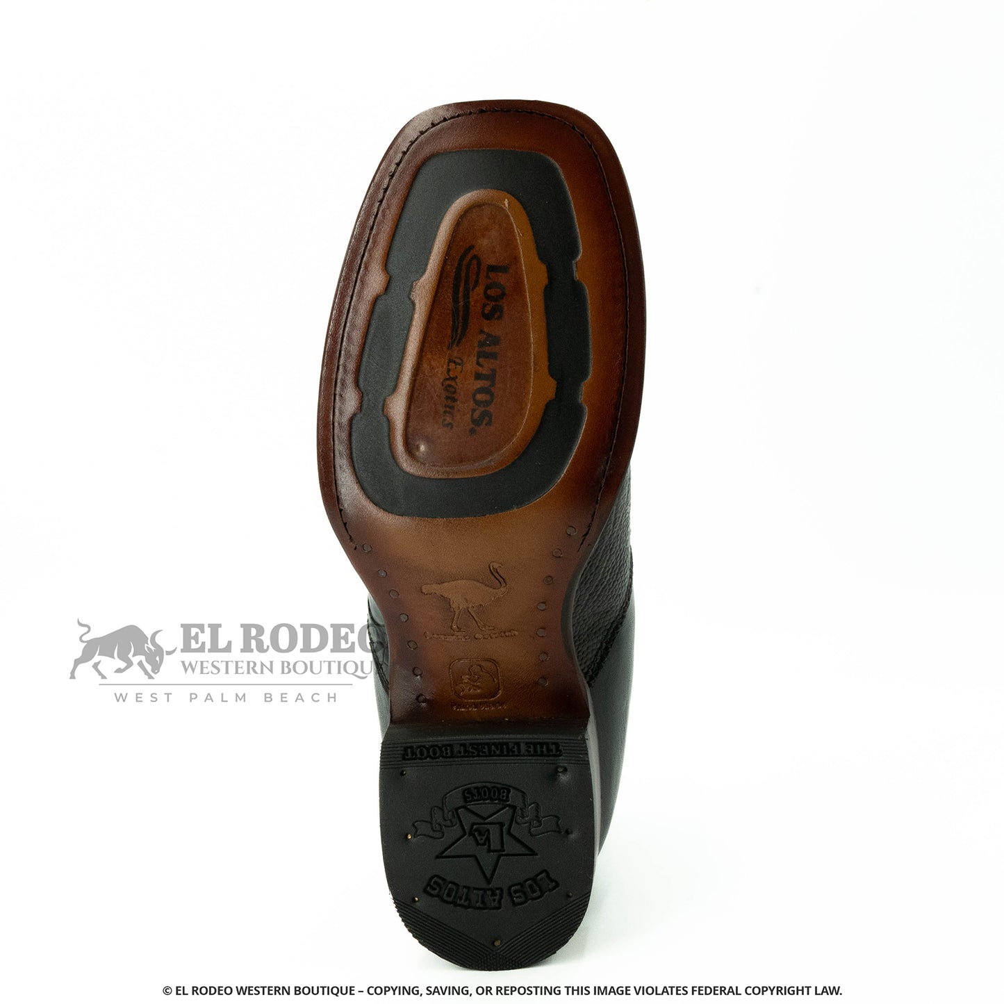 Men Los Altos Ostrich Ankle Boot H82BV0518