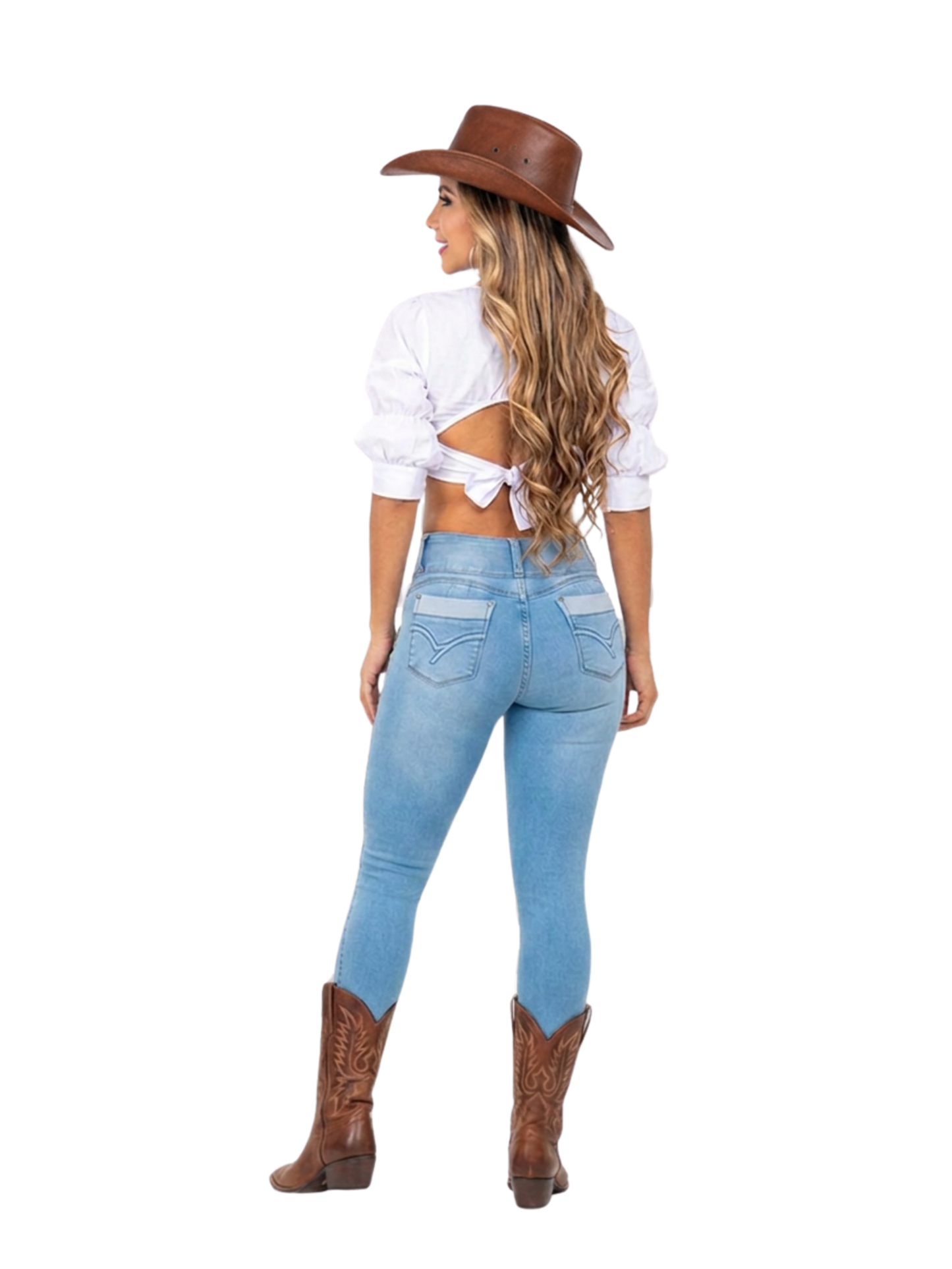 Women Black Jean BW-6968