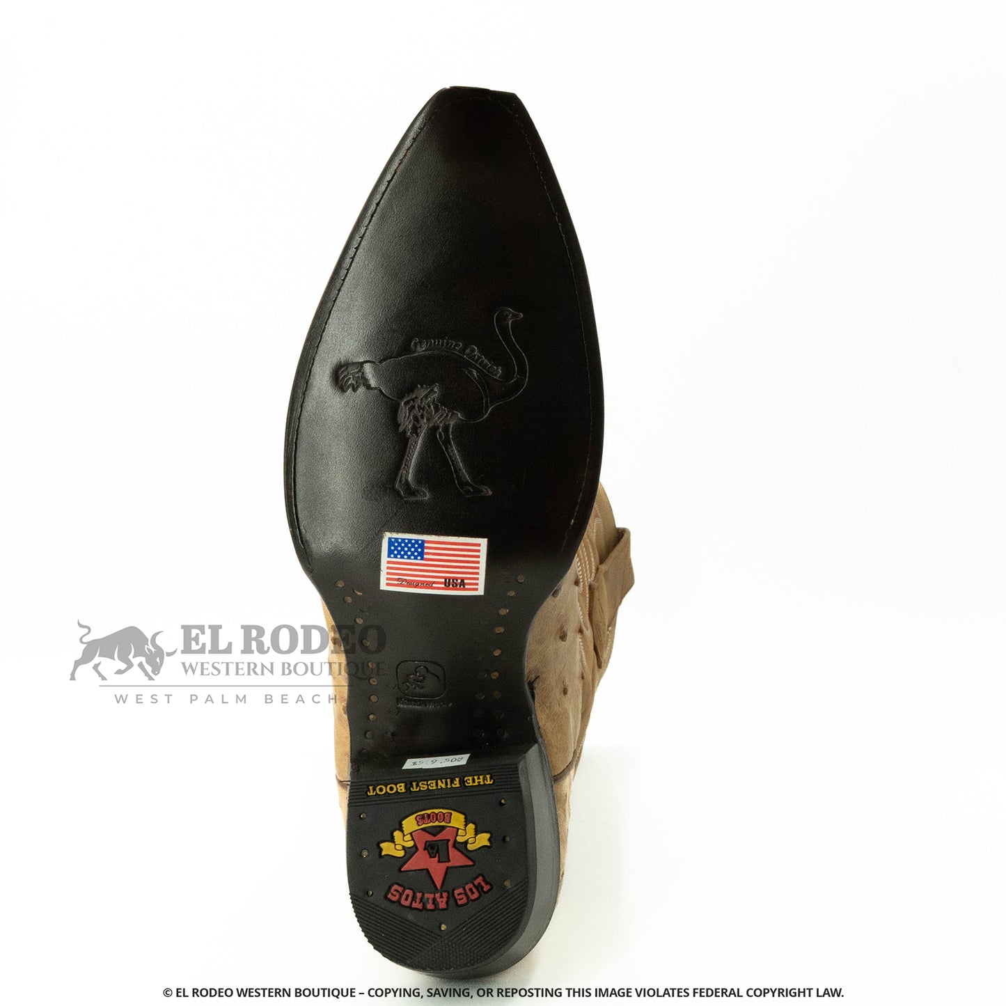 Men Los Altos Ostrich Boots H940354