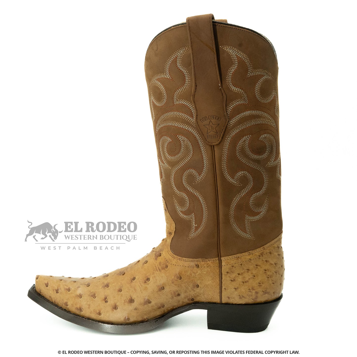 Men Los Altos Ostrich Boots H940354