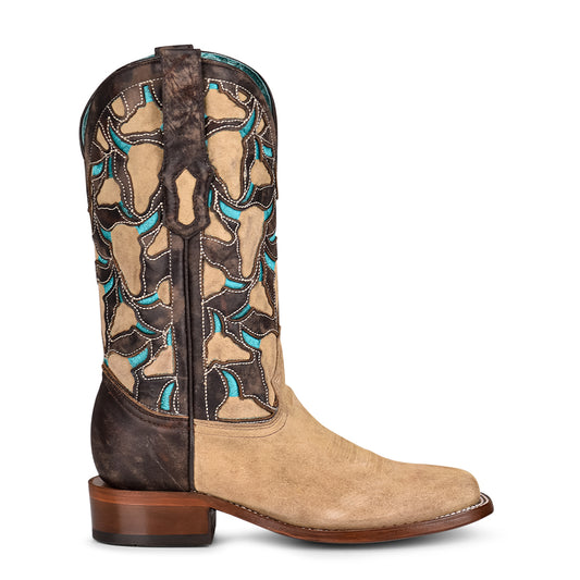 Women Corral Cowhide Boots A4206