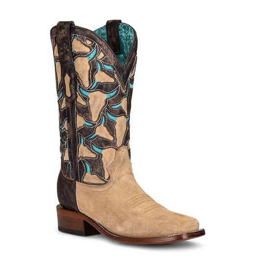 Women Corral Cowhide Boots A4206