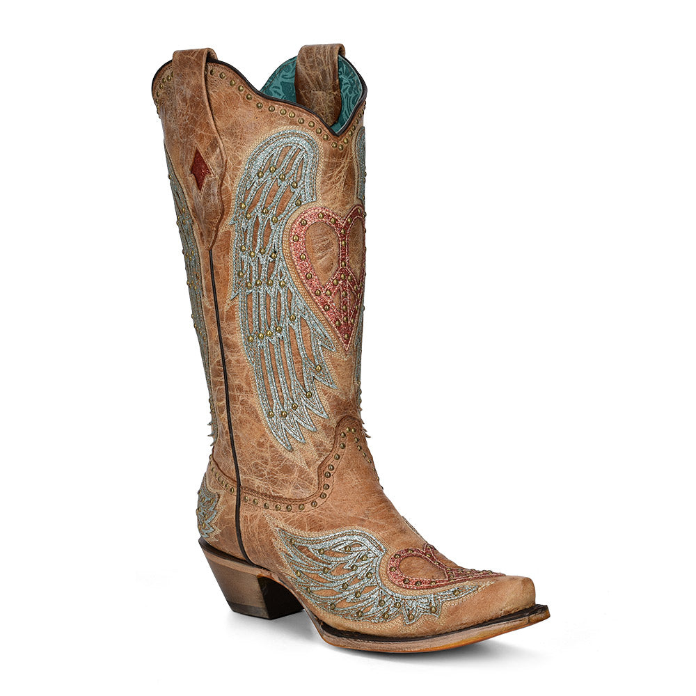 Women Corral Cowhide Boots A4235