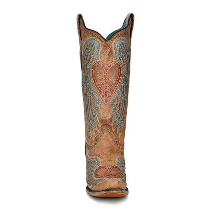Women Corral Cowhide Boots A4235