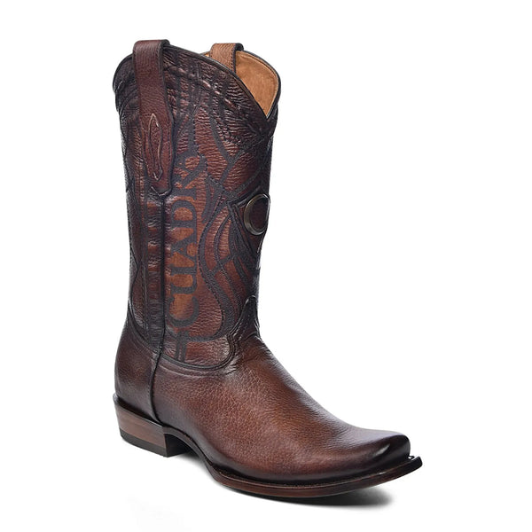 Western Exotic Narrow Square Toe Boots – Handcrafted Leather for Men - Men Cuadra Boot CU801 - El Rodeo Western Boutique