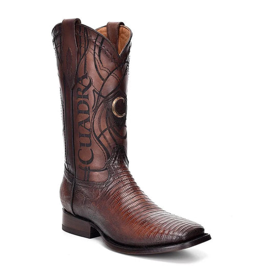 Lizard Square Toe Boots - Men Cuadra Boot CU383 - El Rodeo Western Boutique