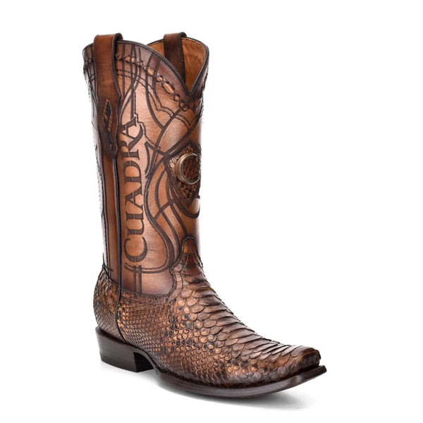 Men’s Exotic Boots: Calf High Western Fashion with Narrow Square Toe - Men Cuadra Boot CU401 - El Rodeo Western Boutique
