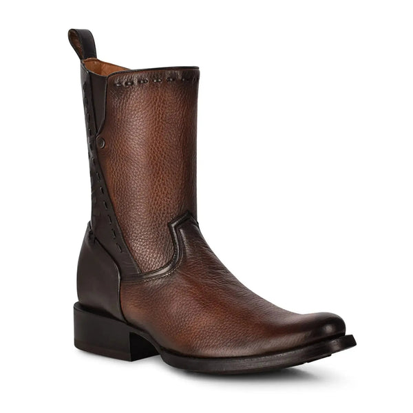 Italian Deerskin Exotic Leather Boot – Handcrafted Mid-Calf, Round Toe for Men - Men Cuadra Boot CU568 - El Rodeo Western Boutique