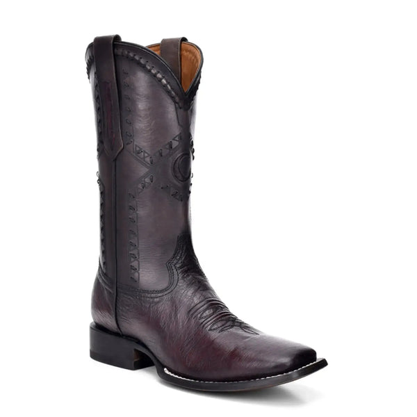 Ostrich Boots for Men – Black Leather, Calf High Western Fashion - Men Cuadra Boot CU784 - El Rodeo Western Boutique