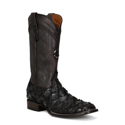 Black Poison Pirarucu Boots - Men Cuadra Boot CU787 - El Rodeo Western Boutique