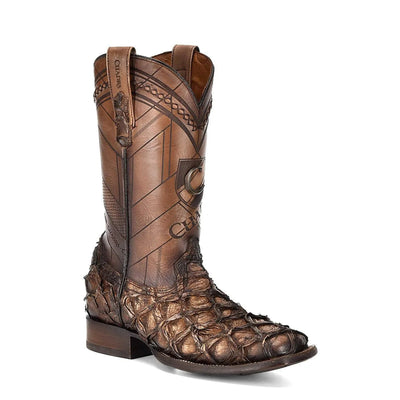 Poison Pirarucu Brown Boots - Men Cuadra Boot CU789 - El Rodeo Western Boutique