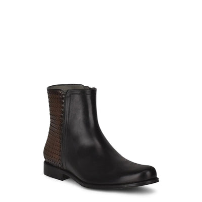 Leather Ankle Boot for Men – Handcrafted Calfskin Chelsea in Black and Brown - Men Cuadra Boot FC577 - El Rodeo Western Boutique