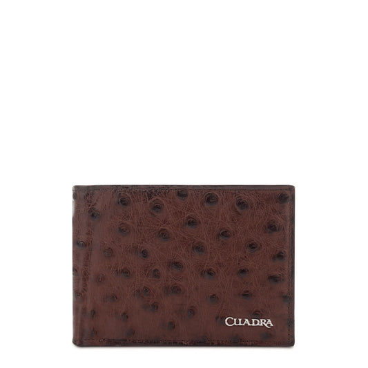 Brown Full Quill Ostrich Wallet - Men Cuadra Wallet DU295 - El Rodeo Western Boutique