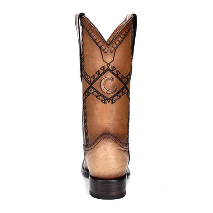 Square-Toed Boots: Premium Ostrich Belly Leather with Refined Details - Men Cuadra Boot CU785 - El Rodeo Western Boutique