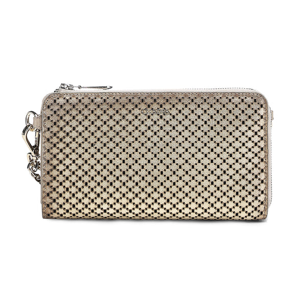 Women Cuadra Golden Zipper Wallet DU795-P