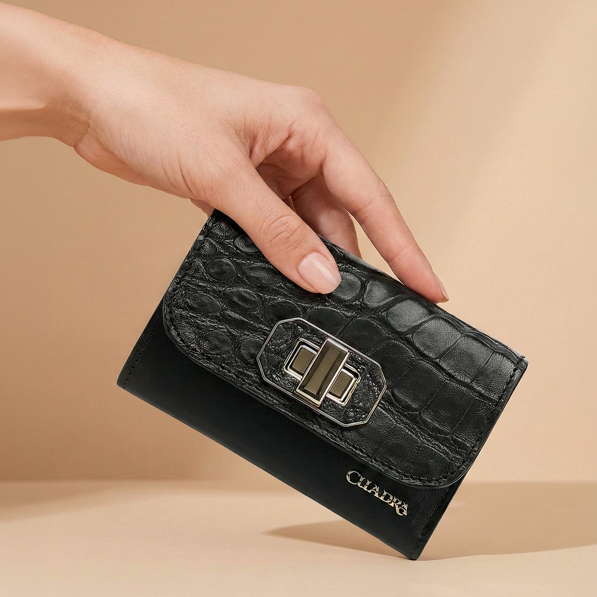 Women Cuadra Alligator Stiching Wallet DU796