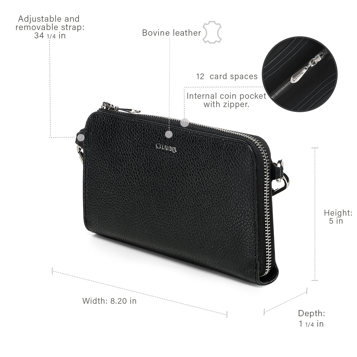 Women Cuadra Cowhide Wallet DU799-P