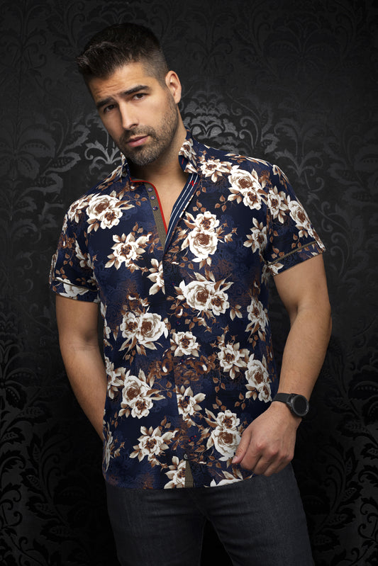 Men Au Noir Knit Short Sleeves Shirt Bera