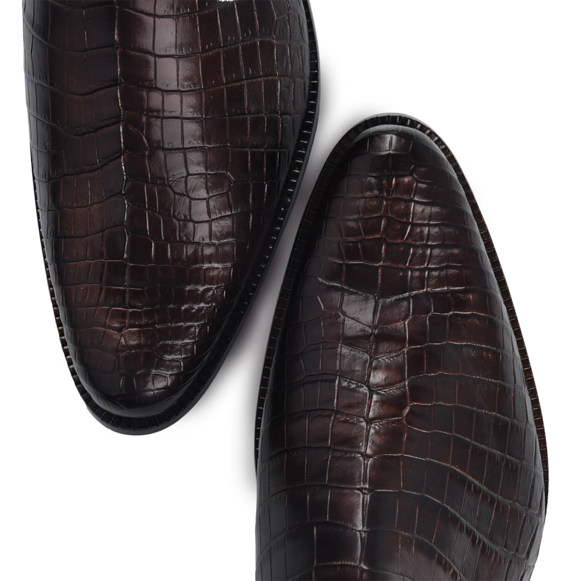 Slip On Exotic Cowboy Boots with Zipper – Men’s Mid-Calf Western Footwear - Men Franco Cuadra Boot FC824 - El Rodeo Western Boutique