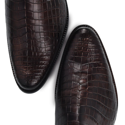 Slip On Exotic Cowboy Boots with Zipper – Men’s Mid-Calf Western Footwear - Men Franco Cuadra Boot FC824 - El Rodeo Western Boutique