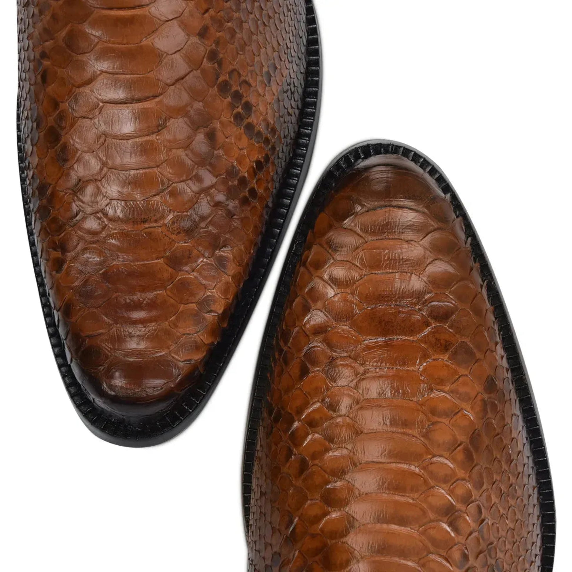 Men’s Python Leather Mid-Calf Boots: Luxury Meets Everyday Comfort - Men Franco Cuadra Boot FC819 - El Rodeo Western Boutique