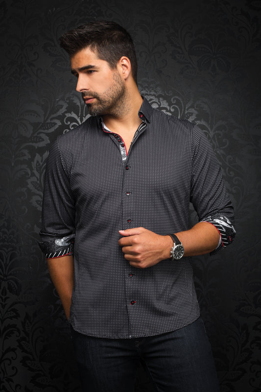 Men Au Noir Woven Shirt Blondel