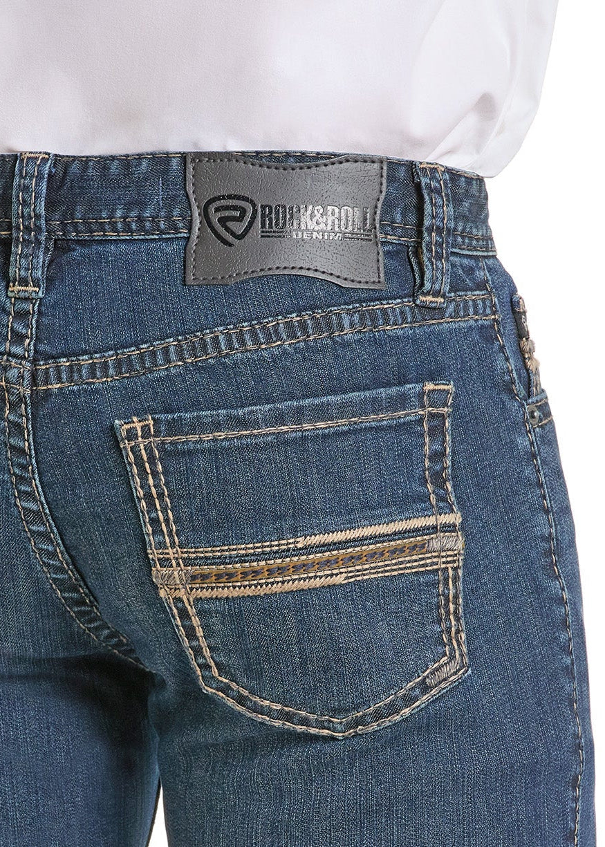Men Rock&Roll Revolver Straight Dark Vintage Jean BM1RD06704