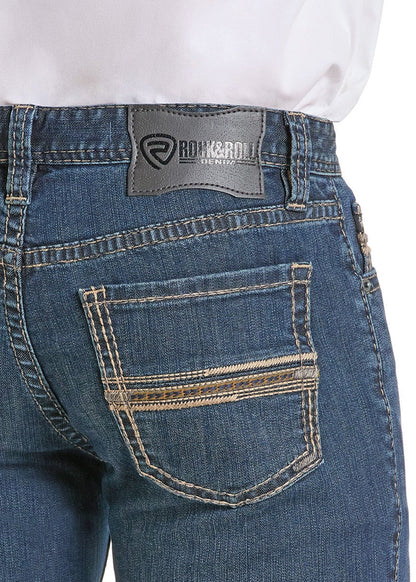 Men Rock&Roll Revolver Straight Dark Vintage Jean BM1RD06704