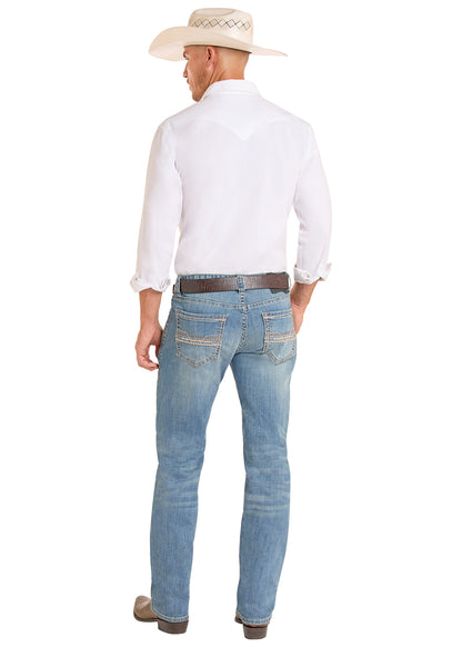 Men Rock&Roll Jean Rope Stitch Revolver BM1RD09124