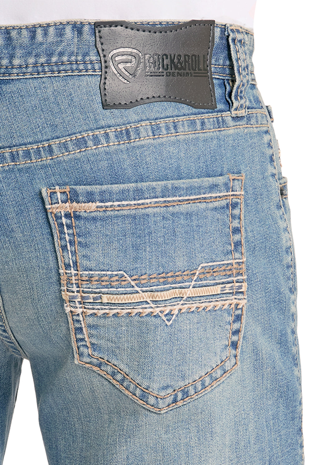 Men Rock&Roll Jean Rope Stitch Revolver BM1RD09124