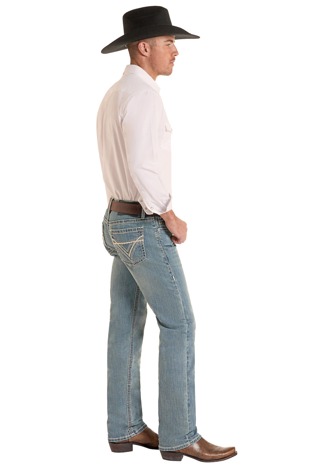 Men Rock&Roll Jean Large V Revolver BM1RD09954