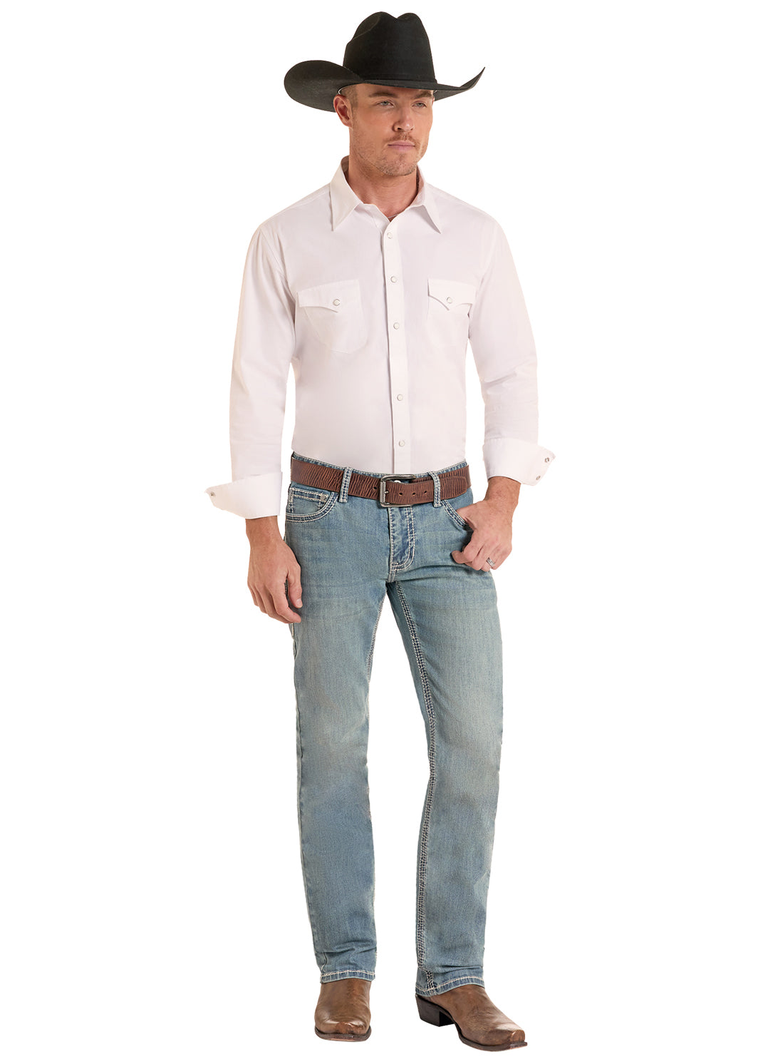 Men Rock&Roll Jean Large V Revolver BM1RD09954