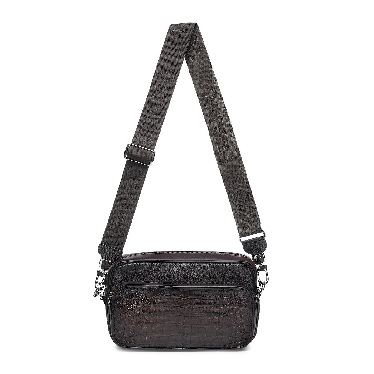 Men Cuadra Caiman Zipper Bag DU755