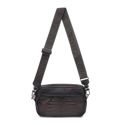 Men Cuadra Caiman Zipper Bag DU755