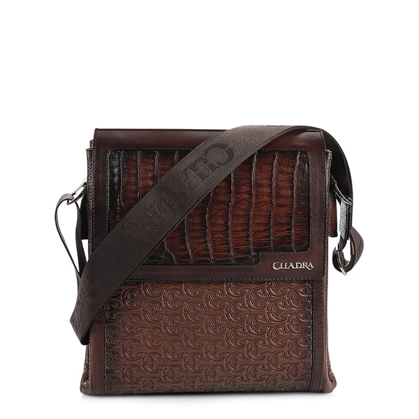 Men Cuadra Caiman Bag DU644