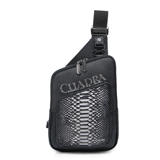 Men Cuadra Python Zipper Bag DU728