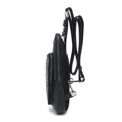 Men Cuadra Python Zipper Bag DU728