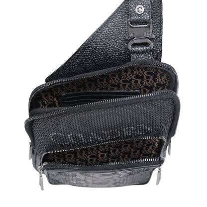 Men Cuadra Python Zipper Bag DU728