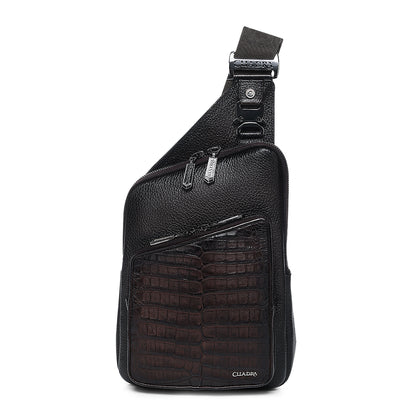 Men Cuadra Caiman Zipper Bag DU760
