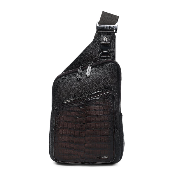 Men Cuadra Caiman Zipper Bag DU760