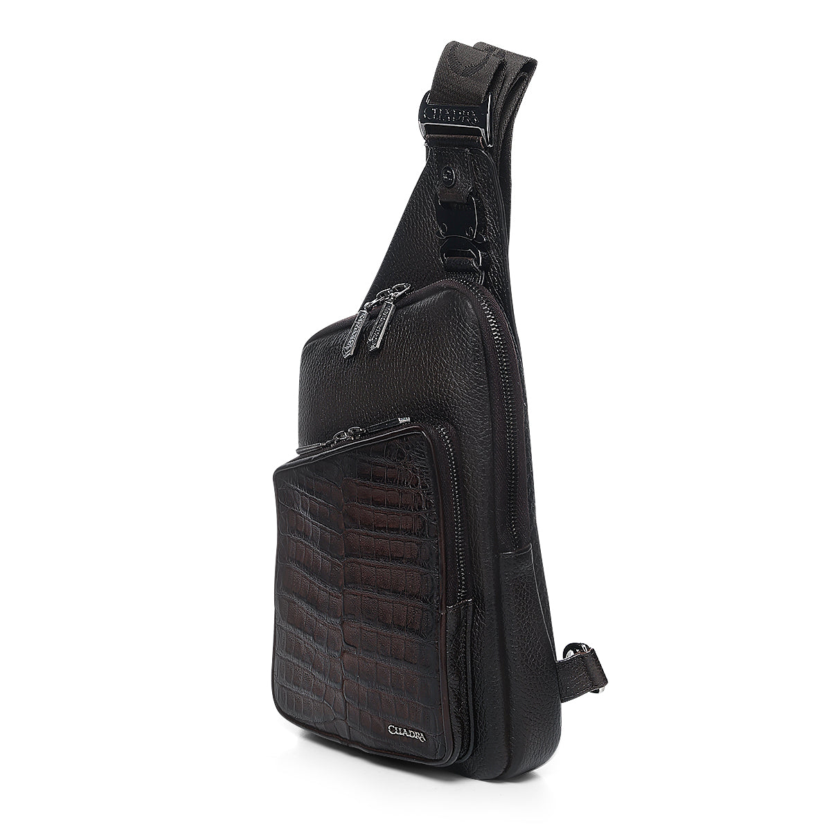 Men Cuadra Caiman Zipper Bag DU760