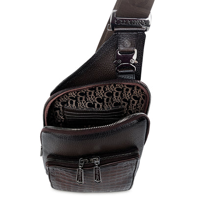 Men Cuadra Caiman Zipper Bag DU760