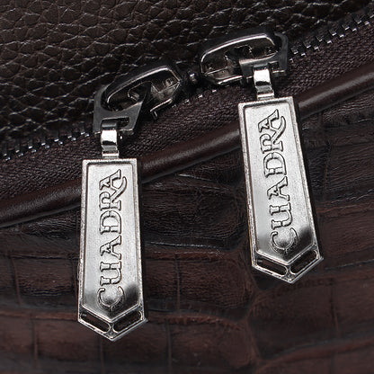 Men Cuadra Caiman Zipper Bag DU760