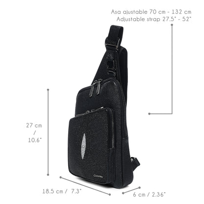 Men Cuadra Stingray Zipper Bag DU761
