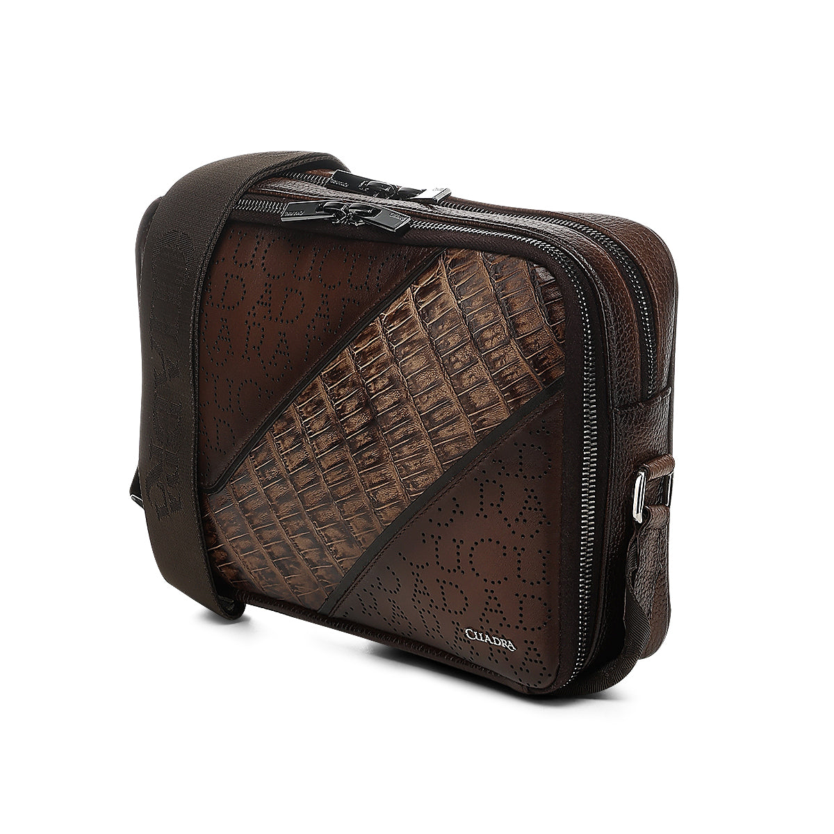Men Cuadra Caiman Zipper Bag DU809-BG