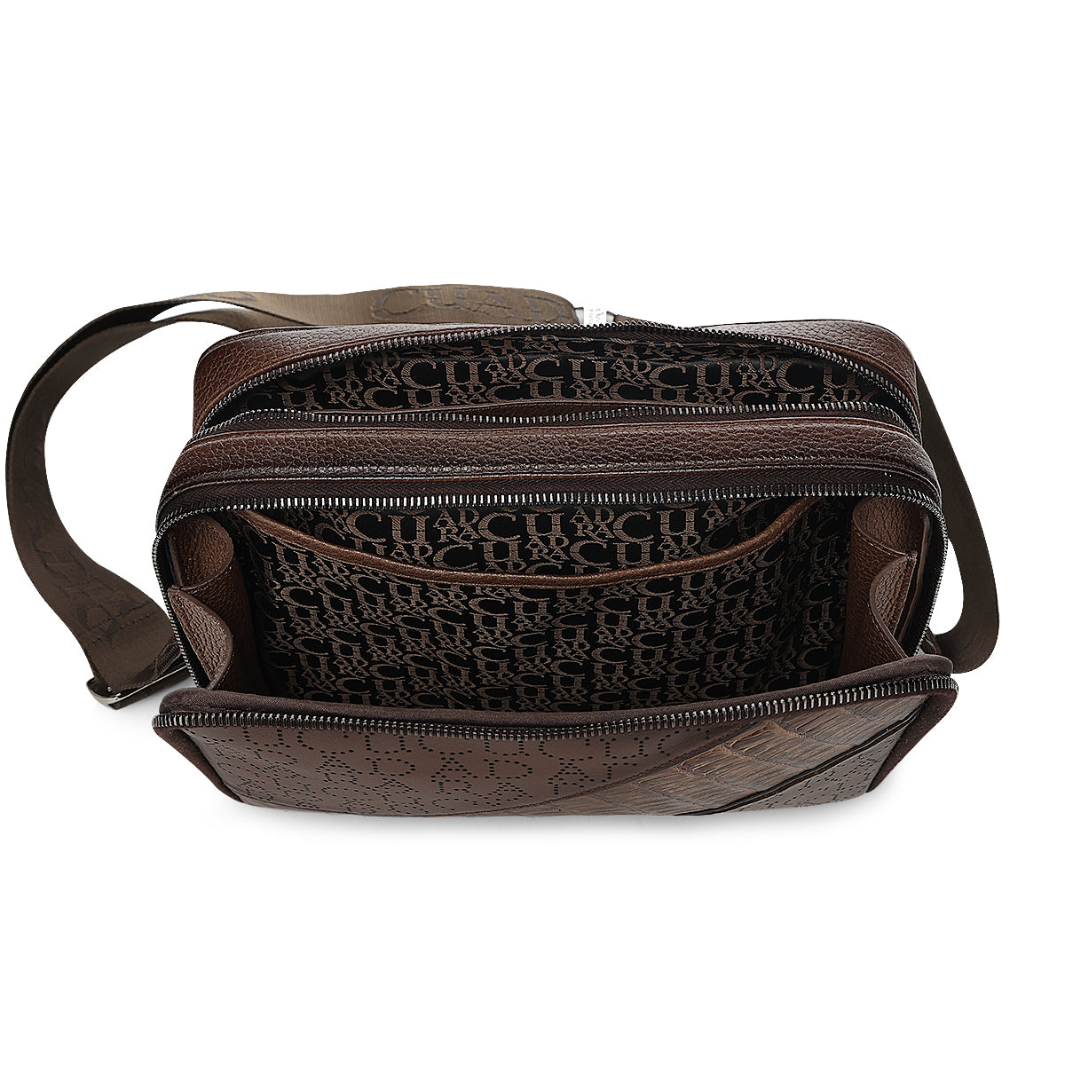 Men Cuadra Caiman Zipper Bag DU809-BG