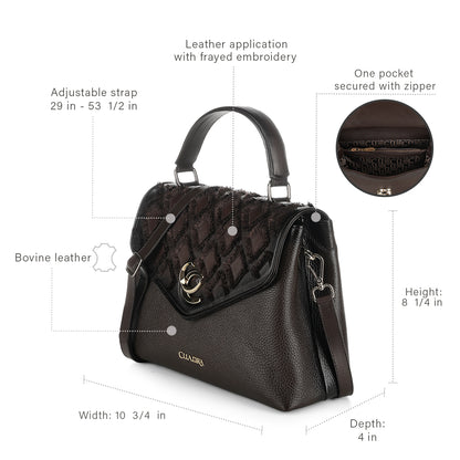 Women Cuadra Cowhide Handbag DU820-BG