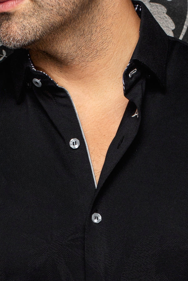 Men Au Noir Knit Shirt (SS) Brahea Black